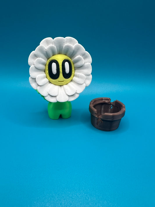 Blob daisy & pot