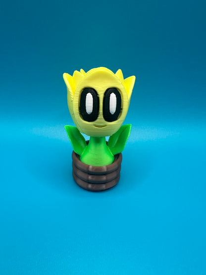 Blob sunflower & pot