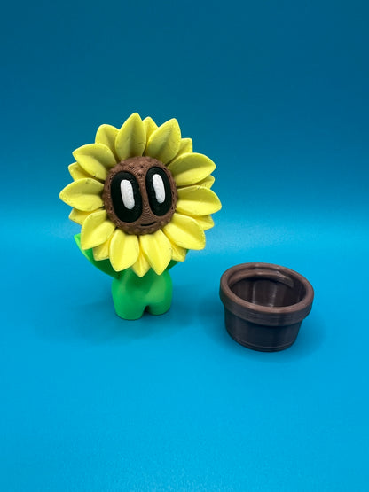 Blob sunflower & classic pot