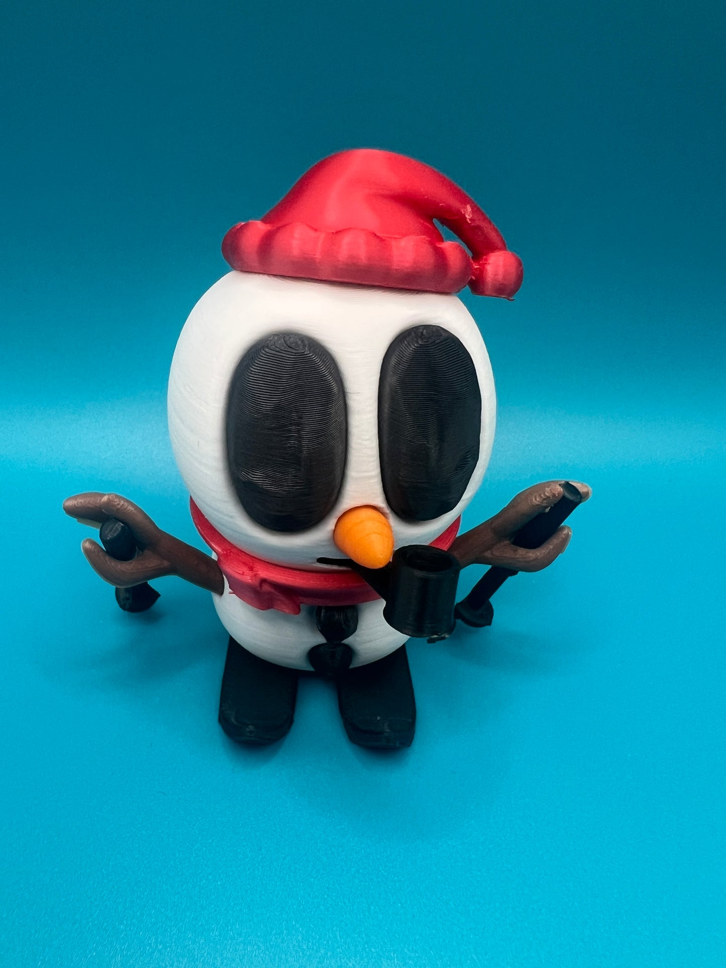 Blob skiing snowman with pipe!