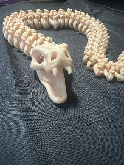 Articulated skeleton snake