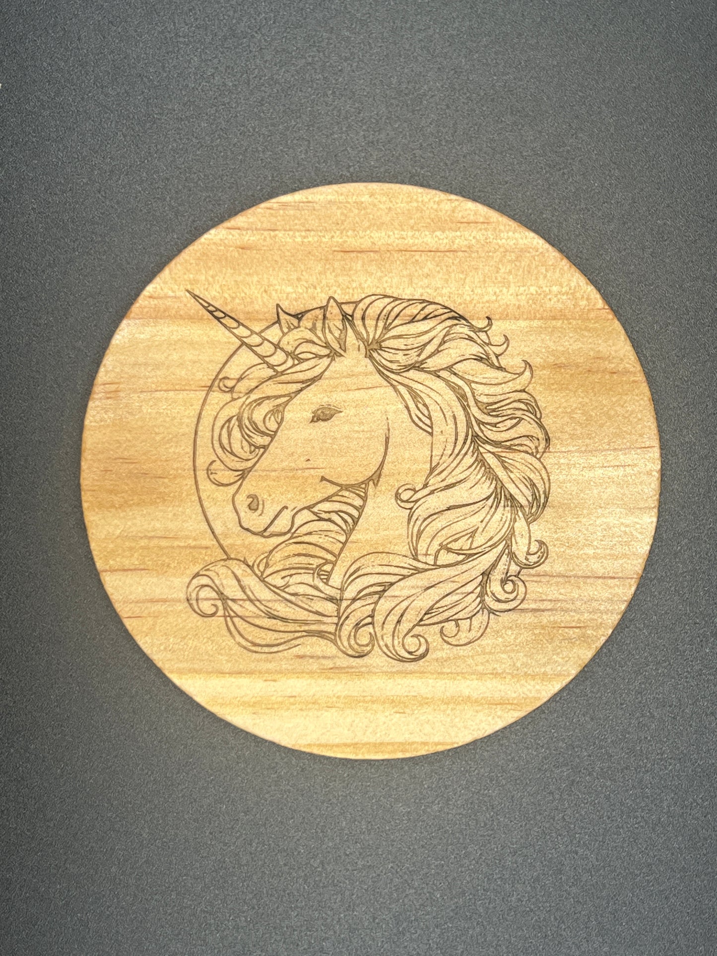 Unicorn Wooden Coaster