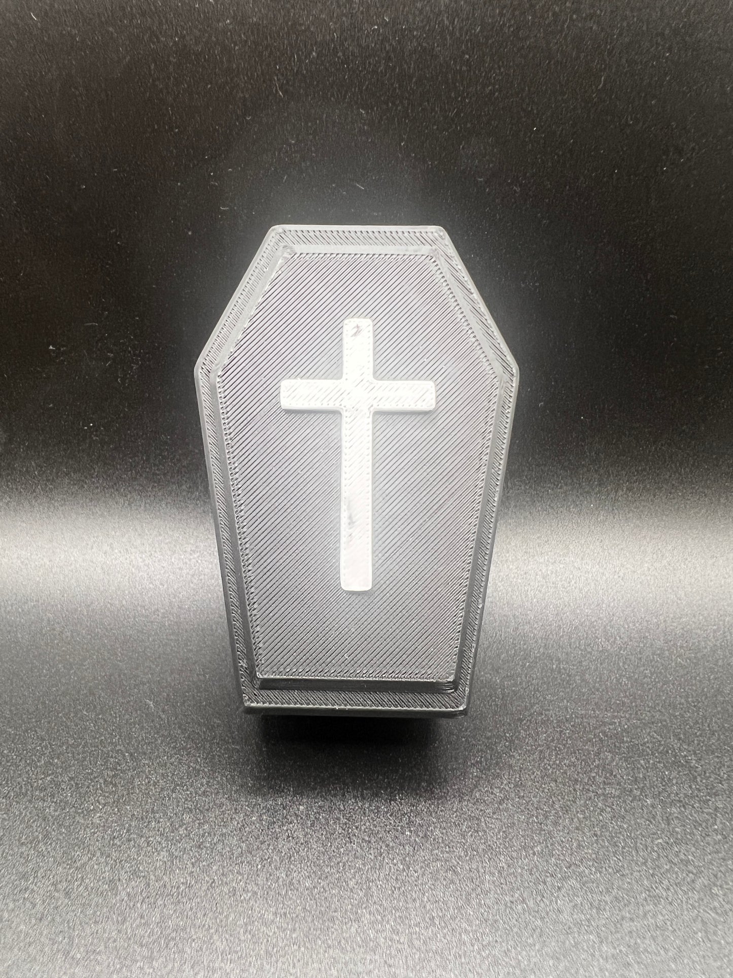 Coffin with skeleton
