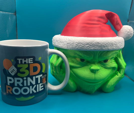 Santa Grinch candy bowl
